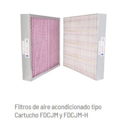 FILTRO DE CARTUCHO AL 65% MARCO METÁLICO